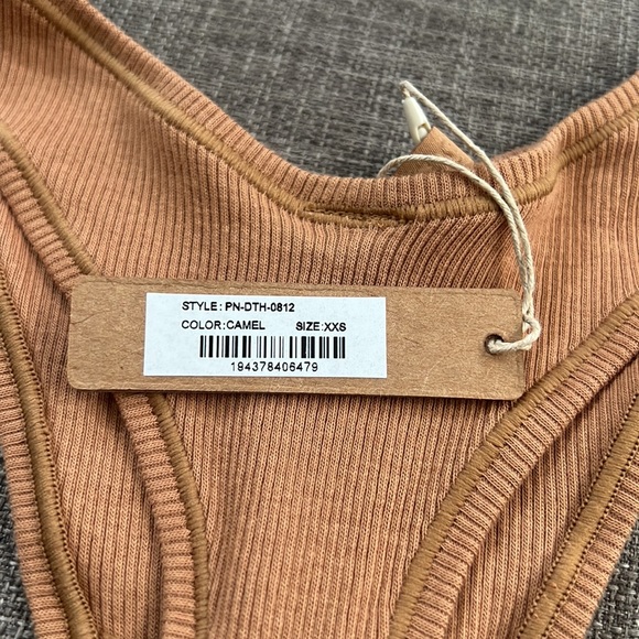 Skims Cotton Rib Thong - Picture 3 of 5